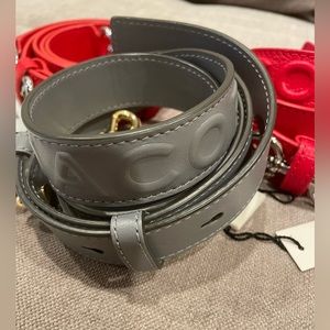 NWT Marc Jacobs Textured Leather Strap Rock Grey M0014865-034